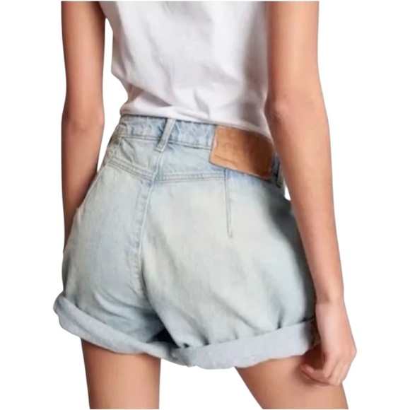 ONE TEASPOON x Free People Kansas Streetwalker High Rise Denim Shorts 24 New - Picture 2 of 8